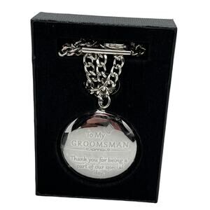 Frederick James Pocket Watch Groomsman Gift Wedding Engraved to Groomsman New